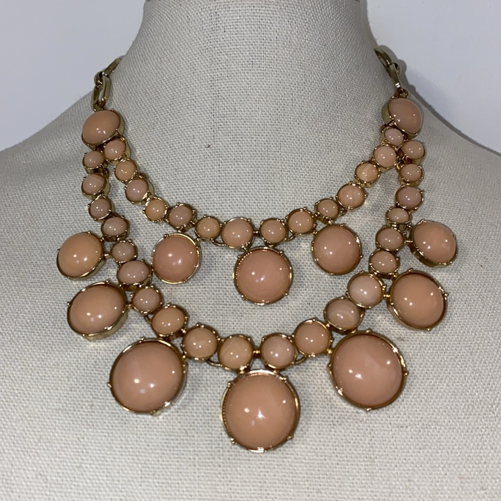 Pink Talbots Bubble Statement Necklace - image 2